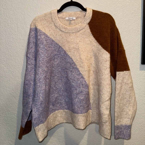 Madewell Cedarbrook Pullover Sweater in Colorblock - Picture 1 of 4
